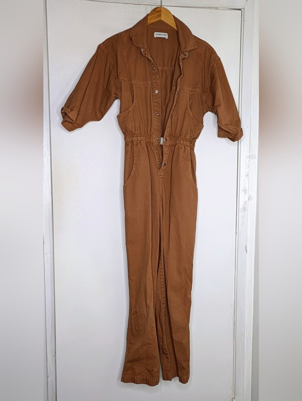 OVERLOVER hope jumpsuit in terracotta